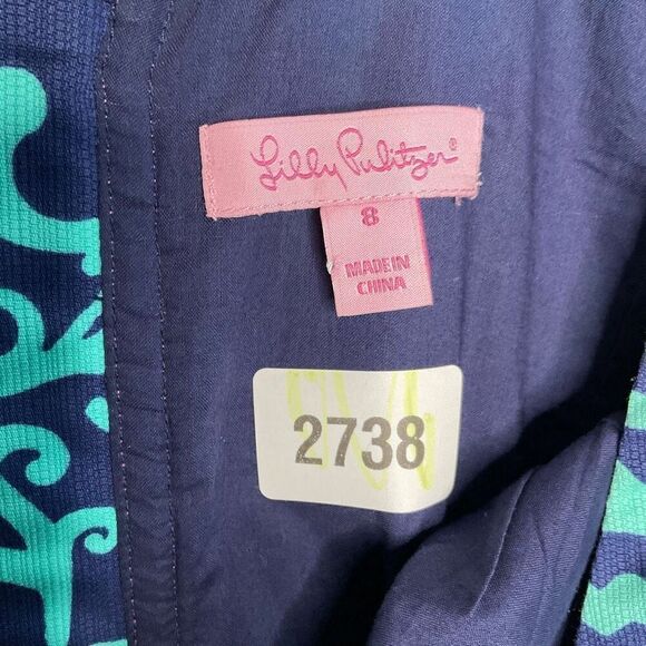 Lilly Pulitzer Fountain Hopping Delia Shift Dress‎ Women's Size 8 - Picture 3 of 9